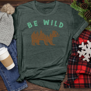 Be Wild Bear Heathered Tee
