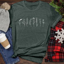 Load image into Gallery viewer, Wild Flowers 01 Heathered Tee