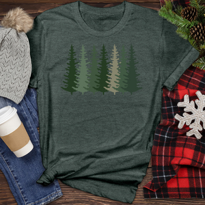 Evergreen Forest Tree Heathered Tee