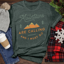 Load image into Gallery viewer, Mountains Are Calling Heathered Tee