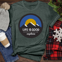 Load image into Gallery viewer, Life Is Good Heathered Tee