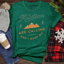 Load image into Gallery viewer, Mountains Are Calling Heathered Tee
