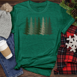 Evergreen Forest Tree Heathered Tee