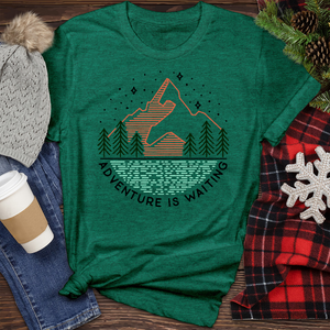 Adventure Is Waiting Heathered Tee