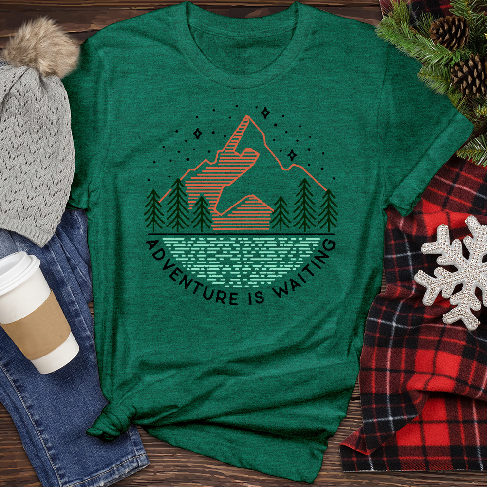 Adventure Is Waiting Heathered Tee