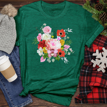 Load image into Gallery viewer, Realistic Flower Bunch Heathered Tee