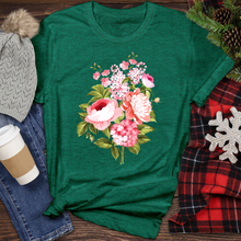 Load image into Gallery viewer, Flower Bouquet 2 Heathered Tee