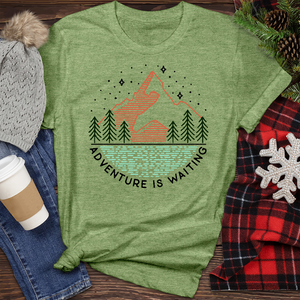 Adventure Is Waiting Heathered Tee