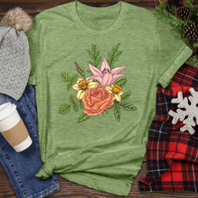 Load image into Gallery viewer, Floral Composition With Flowers Heathered Tee