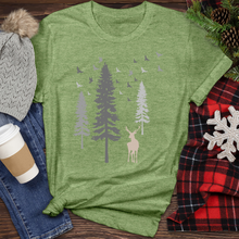 Load image into Gallery viewer, Deer Tree Heathered Tee