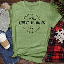 Load image into Gallery viewer, Adventure Awaits Heather Tee