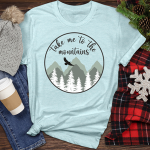 Take Me to the Mountain Heathered Tee