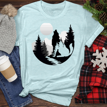 Load image into Gallery viewer, Wild Wolf Illustration Heathered Tee