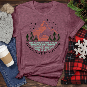 Adventure Is Waiting Heathered Tee