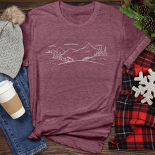 Load image into Gallery viewer, Outline Mountain Heathered Tee