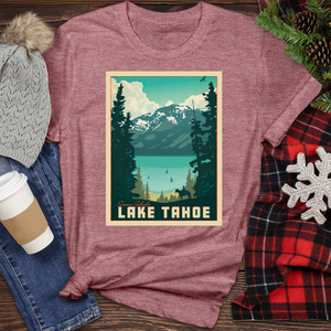 Lkae Tahoe Heathered Tee