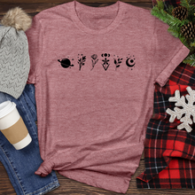 Load image into Gallery viewer, Flower Moon Plnet Sparkle Heathered Tee