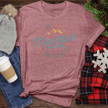 Load image into Gallery viewer, The Mountains Are Calling Heathered Tee
