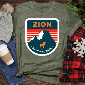 Zion National Park Heathered Tee