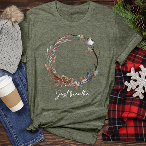 Just Breathe Heathered Tee