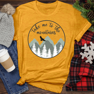 Take Me to the Mountain Heathered Tee