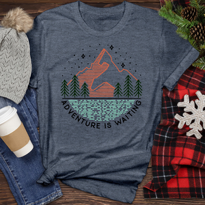 Adventure Is Waiting Heathered Tee