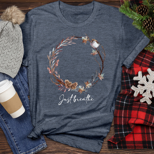 Just Breathe Heathered Tee