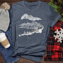 Load image into Gallery viewer, Landscape With Forest Trees Heathered Tee