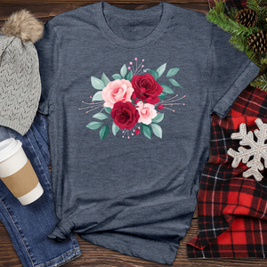 Flower Bouquet Heathered Tee
