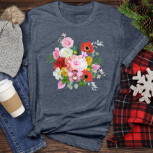 Load image into Gallery viewer, Realistic Flower Bunch Heathered Tee