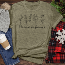 Load image into Gallery viewer, No Rain, No Flowers 01 Heathered Tee
