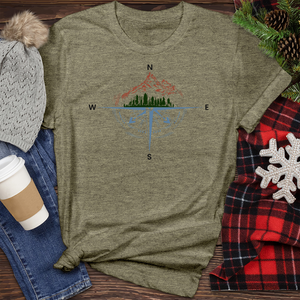 Compass Mountain Heathered Tee