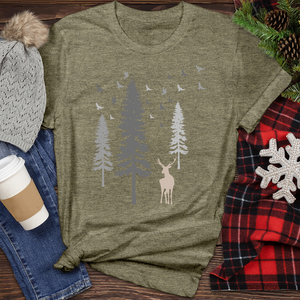 Deer Tree Heathered Tee