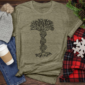 Dna and Tree 01 Heathered Tee