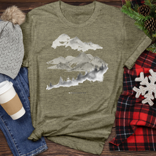 Load image into Gallery viewer, Landscape With Forest Trees Heathered Tee