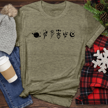 Load image into Gallery viewer, Flower Moon Plnet Sparkle Heathered Tee