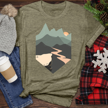 Load image into Gallery viewer, Hills River Illustration Heathered Tee