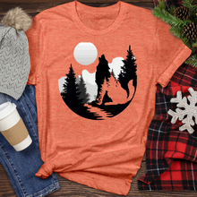 Load image into Gallery viewer, Wild Wolf Illustration Heathered Tee