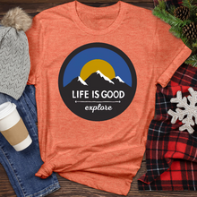 Load image into Gallery viewer, Life Is Good Heathered Tee