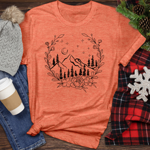 Load image into Gallery viewer, Mountains and Leaves Heathered Tee
