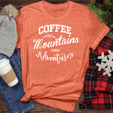 Load image into Gallery viewer, Coffee Mountains and Adventures Heathered Tee