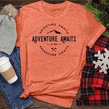 Load image into Gallery viewer, Adventure Awaits Heather Tee