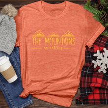 Load image into Gallery viewer, Mountains Are Calling Gold 01 Heathered Tee