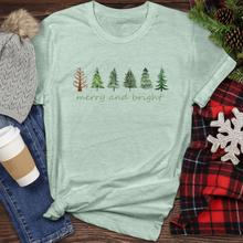 Load image into Gallery viewer, Merry and Bright Heathered Tee