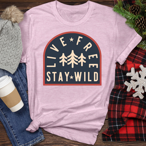 Live Free Stay Wild Heathered Tee