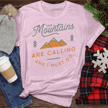 Load image into Gallery viewer, Mountains Are Calling Heathered Tee