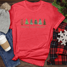 Load image into Gallery viewer, Merry and Bright Heathered Tee