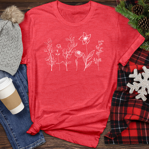 Various Flowers Heathered Tee