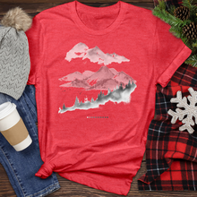 Load image into Gallery viewer, Landscape With Forest Trees Heathered Tee