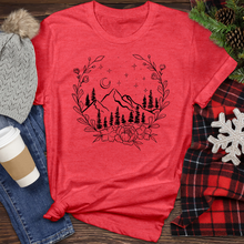 Load image into Gallery viewer, Mountains and Leaves Heathered Tee